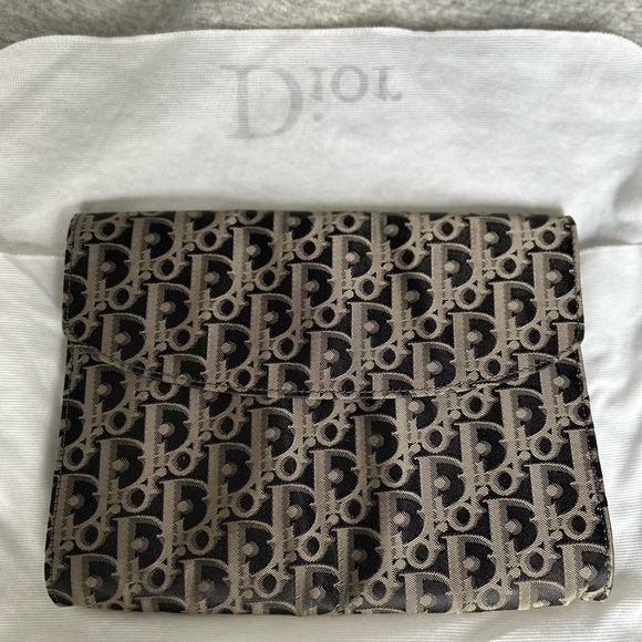 DIOR Monogram weaved fabric clutch Bag - Picture 4 of 4